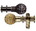 Metal Polished Round Available in Many Colors beaded curtain rod