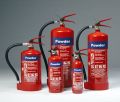 Cylindrical Red abc fire extinguisher