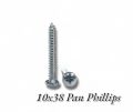 10x38 Pan Phillips Self Tapping Screw
