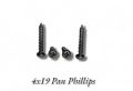 4x19 Pan Phillips Self Tapping Screw