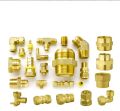 Copper Stainless Steel Non Coated Coated SS304 303 416 430 Round Metallic Golden Male brass compression pipe fittings