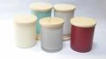 Decorative glass candle jars