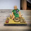 gifting home decor terracotta clay working figure