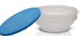 telescopic white colour round shape plastic bowl