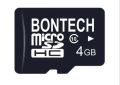 Plastic Black bontech 4 gb memory card