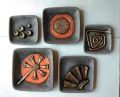Square Terracotta Hanging Wall Plate