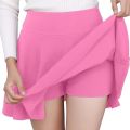 Mehrang Poly Lycra Multicolor ladies attached inner shorts mini skirt