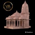 VAMJAIPUR VINAYAK ART AND MARBLE Light and dark Pink sandstone temple