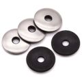 Supria Polymers Tek Industry Round Silver Black neoprene rubber washer