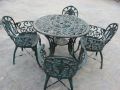Cast Iron Table Chair Set