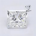 High Carat Diamond White Princess Cut Diamond