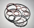 Round Black Red silicone rubber fep encapsulated o ring