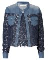 Fashion Valley Exports Net & Denim Chinese Collar Blue Full Sleeves Regular Fit ladies designer denim jacket