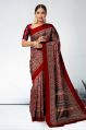Modal Silk Ajrakh Printed Saree