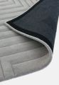 Rug Home 100 New Zealand Wool And Luxurious Viscose Smooth Rectangular grey hand tufted rug