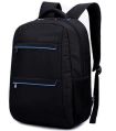 Black Plain Laptop Backpack Bag