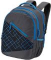 Grey Blue polyester boys school backpack bag