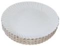 Round White 8 inch disposable paper plate