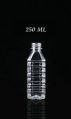 PET Square Transparent 250 ml empty water bottle