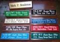 Multicolor acrylic display name plate