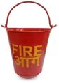 Metal Polished Round Red New fire sand bucket
