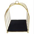 Square black gold Metal Hamper Basket