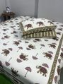 Cotton bedsheets hand block printed