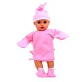 Neosoft Hosiery Pink  & Blue Solid preemie baby dress set