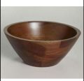 natural round fruits wooden bowl