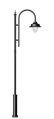 Mild Steel Single Arm Garden Light Pole