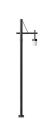 Single Arm Designer Garden Light Pole