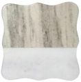 4x4 Inch White & Beige Butterfly Marble Coaster