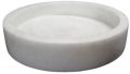 6x2 Inch White Alabaster Marble Bowl