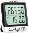 Digital Indoor Thermo Hygrometer with Clock