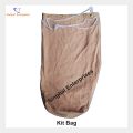 Cotton Round Khaki Plain kit bag