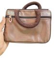 Brown Leather Jewellery Bag