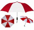 Polyester Round Red & White customised umbrella