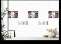 VANTAGE Ceramic Ceramic GLOSSY Rectangle White kitchen wall tiles