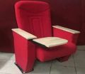 Mild Steel Plain tip up red modern auditorium chair