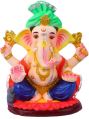 10 Inch Omkara Eco Friendly Ganesha Idol/Ganpati Murti.