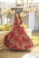 Party Wear Rayon Printed Anarkali Gown