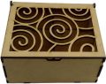 Swirl Design MDF Laser Cut Gift Box