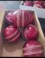 GRADE A RED LEATHER CRICKET BALLS