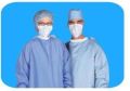 Cotton Blue Full Sleeve Plain Surgical Gown