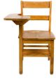 Woodem Polished Brown Plain school chair