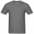 Mens Grey Round Neck T-Shirt
