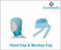 Non Woven Blue Plain Euromedix Healthcare disposable hood cap monkey cap