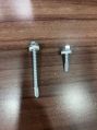 Silver carbon steel screw