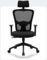 Aluminium Plastic Polished black executive chair