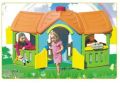 Multicolored plastic doll house